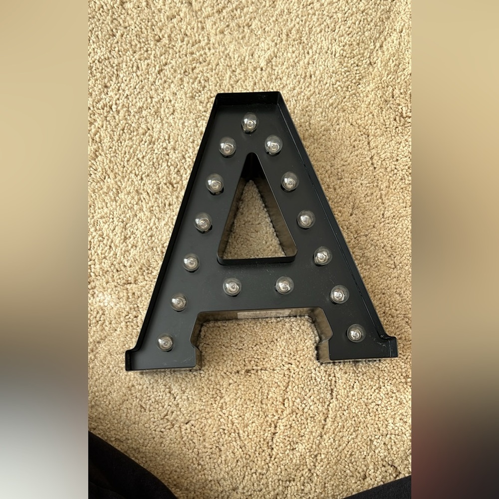 Letter A decor